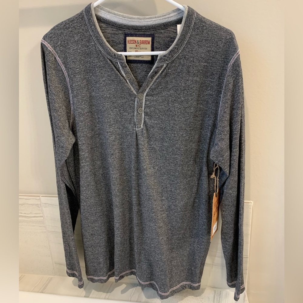 Men’s Medium Long Sleeve Henley New with Tags